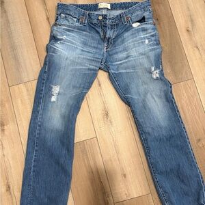 Big Star Men's Distressed Blue Jeans